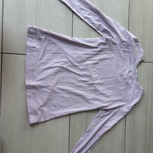 Athleta Light Purple Long Sleeve Top